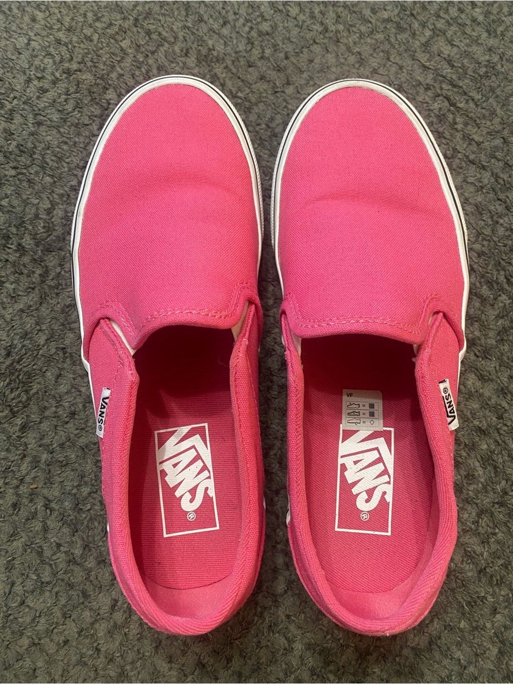 Vans Slip-On Sneakers in Bright Pink